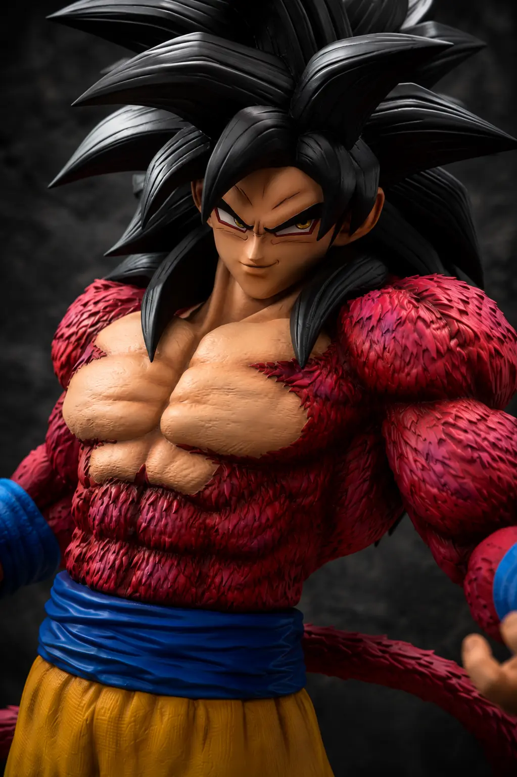 Detail close-up of a Real Customs 3D statue